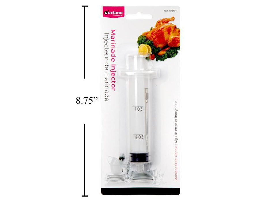 MARINADE INJECTOR W/ STAINLESS STEEL NEEDLE 5.7''