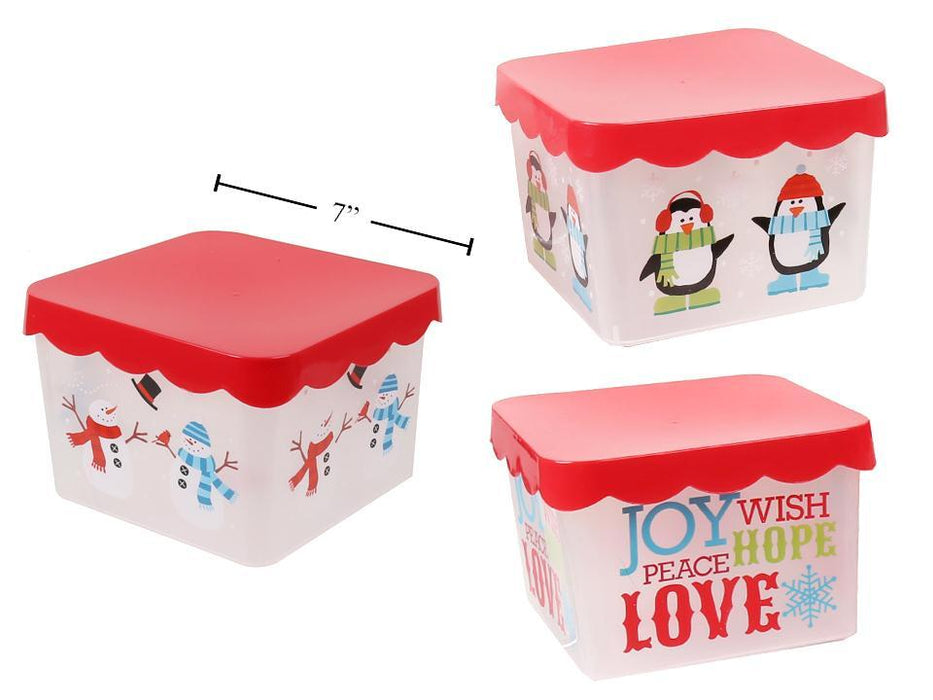 CHRISTMAS PLASTIC CONTAINER