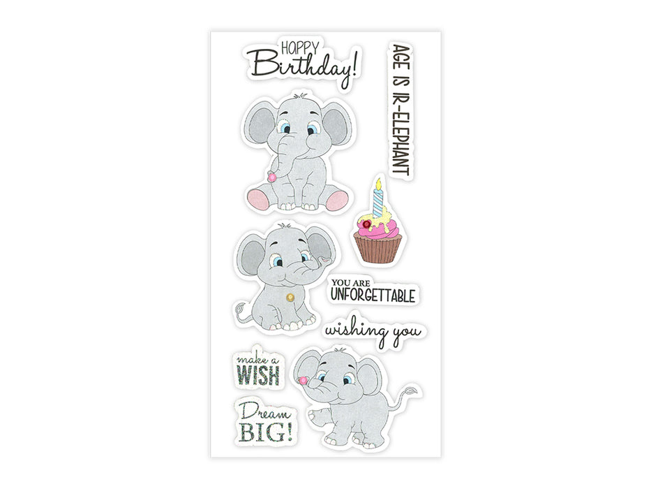 HANDMADE STICKER - 3D GLITTER CARDSTOCK ELEMENTS