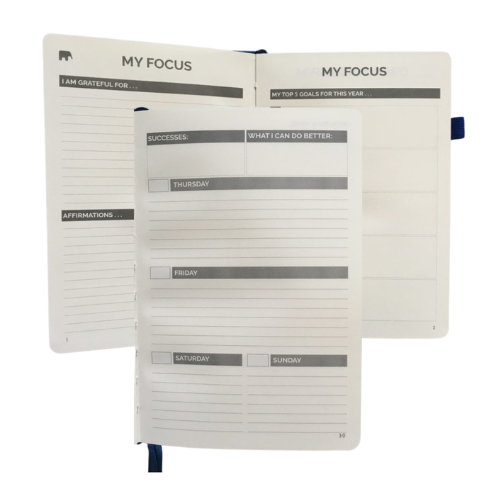 SIMPLE ELEPHANT PLANNER BLUE