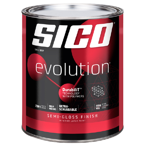 867-550 QUART PURE WHITE EVOLUTION SEMI-GLOSS SICO