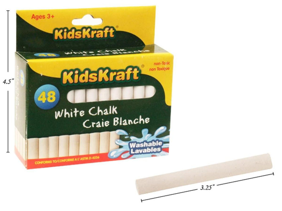 WHITE CHALK 48 PCS