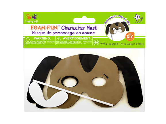 FOAM-FUN CHARACTER MASK DOG