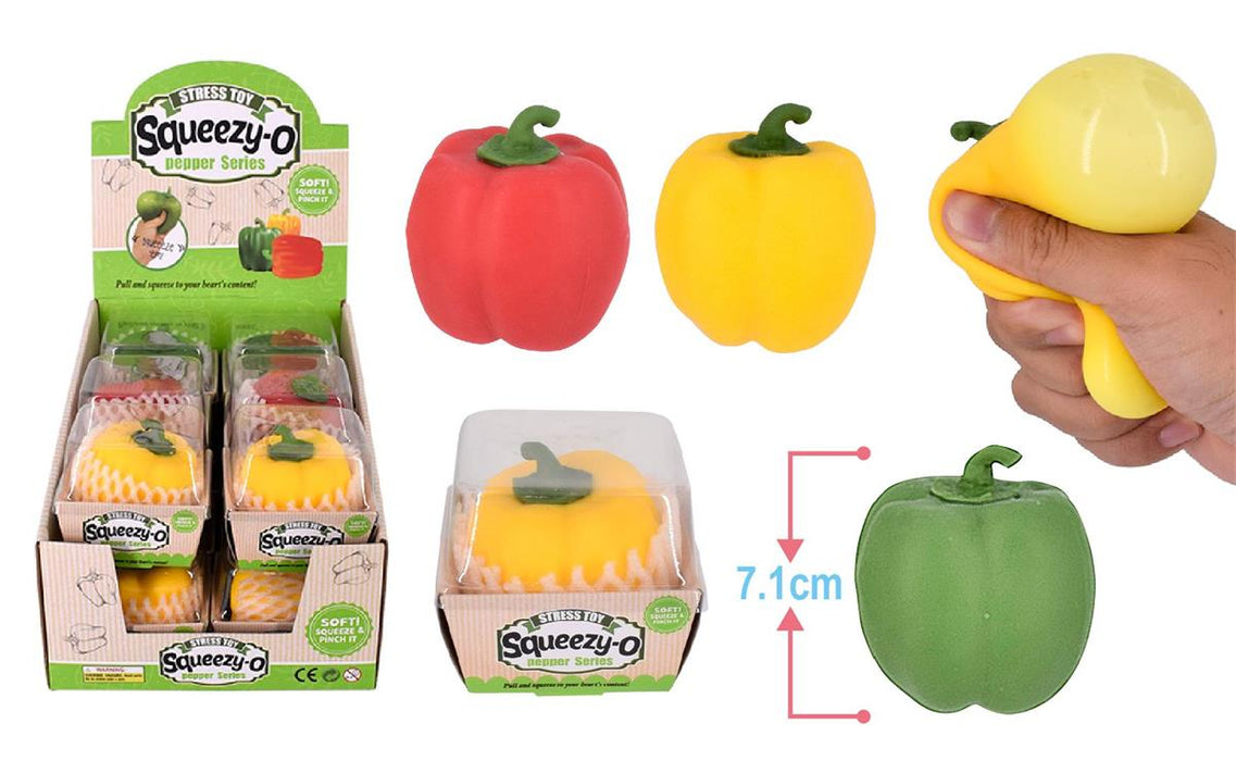 SQUEEZY PEPPER STRESS TOY 2.5"