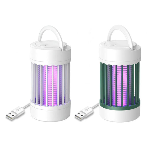 Two USB-powered insect zappers on a white background