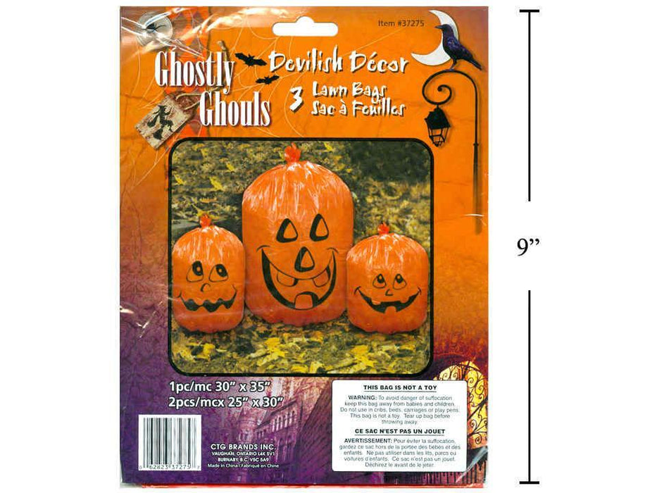 GHOULS/PUMPKIN LAWN LEAF BAGS