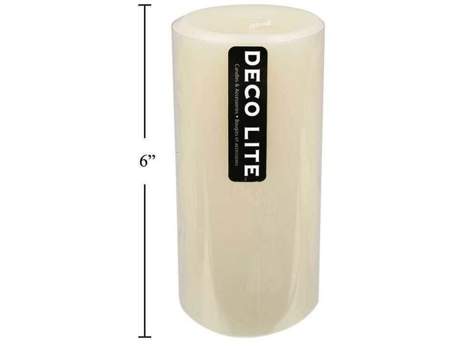 DECOLITE - 6IN CANDLE IVORY