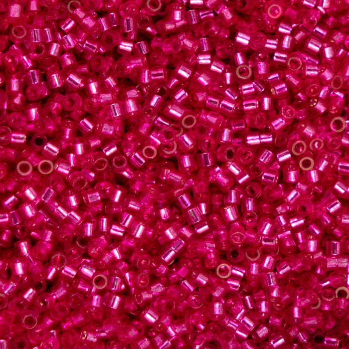 Close-up of pink glass beads
