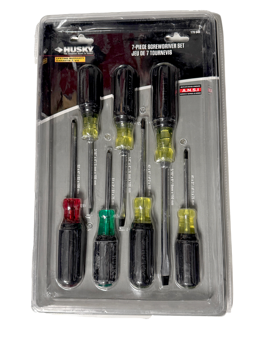 HUSKY 7PC SCREWDRIVER SET