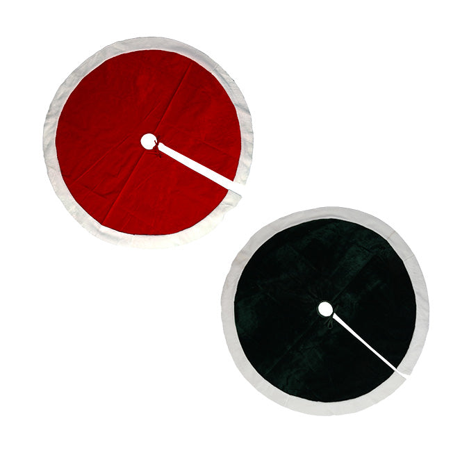 TREE SKIRT GREEN OR RED
