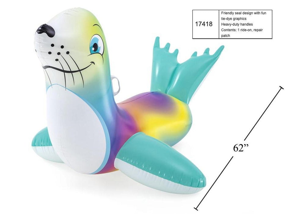INFLATABLE SEAL RIDER 62"X45"