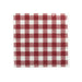 Red and white checkered paper on a white background