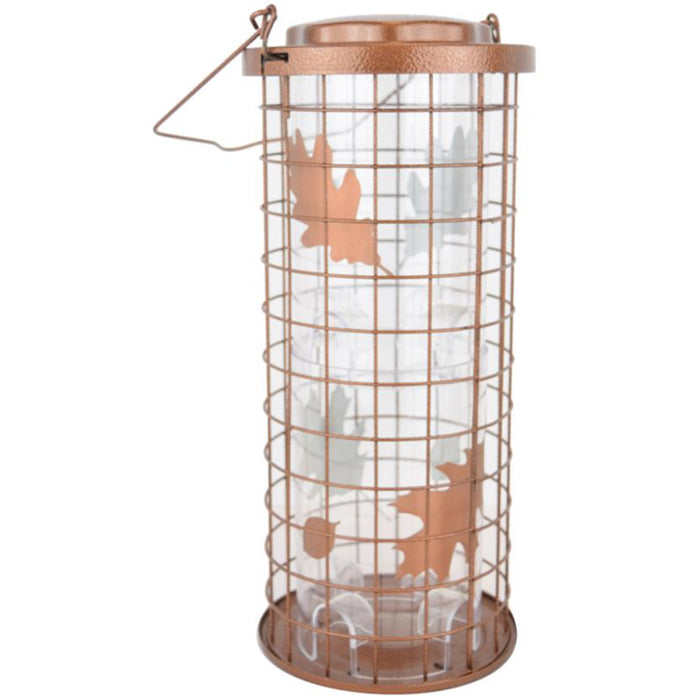WILD BIRD FEEDER SQUIRREL STUMPER BRONZE HOLDS 3LBS OF SEEDS