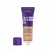 Rimmel London Stay Matte foundation tube with purple cap on a white background
