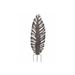 Decorative metal leaf sculpture on a white background