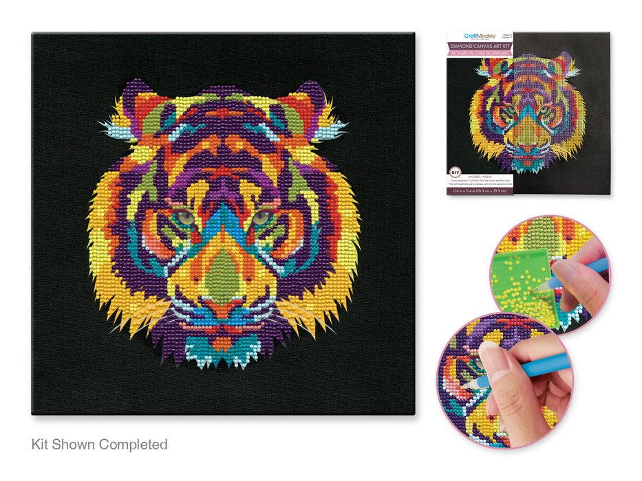 STRETCH ARTIST DIAMOND PAINTING CANVAS KIT: 11.4IN X 11.4IN PRIMED