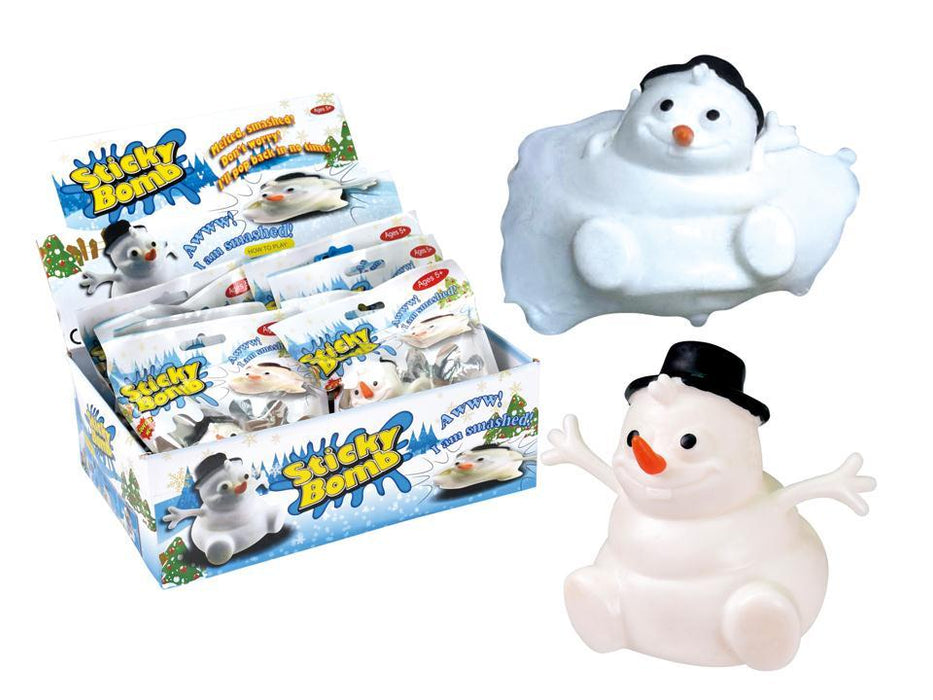 STICKY BOMB MELTED SNOWMAN TOY