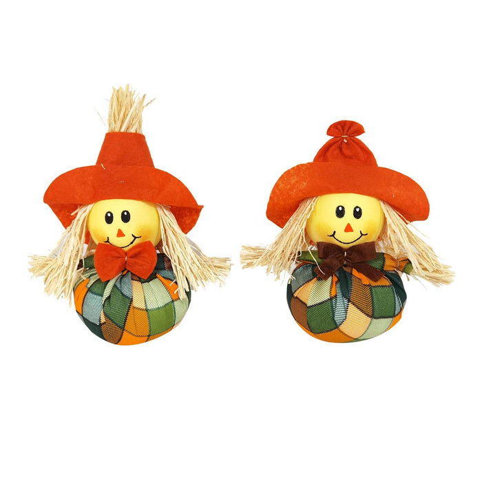 HARVEST 5 INCH STUFFED SCARECROW