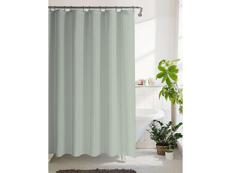 BODICO 70"X70" WAFFLE SHOWER CURTAIN