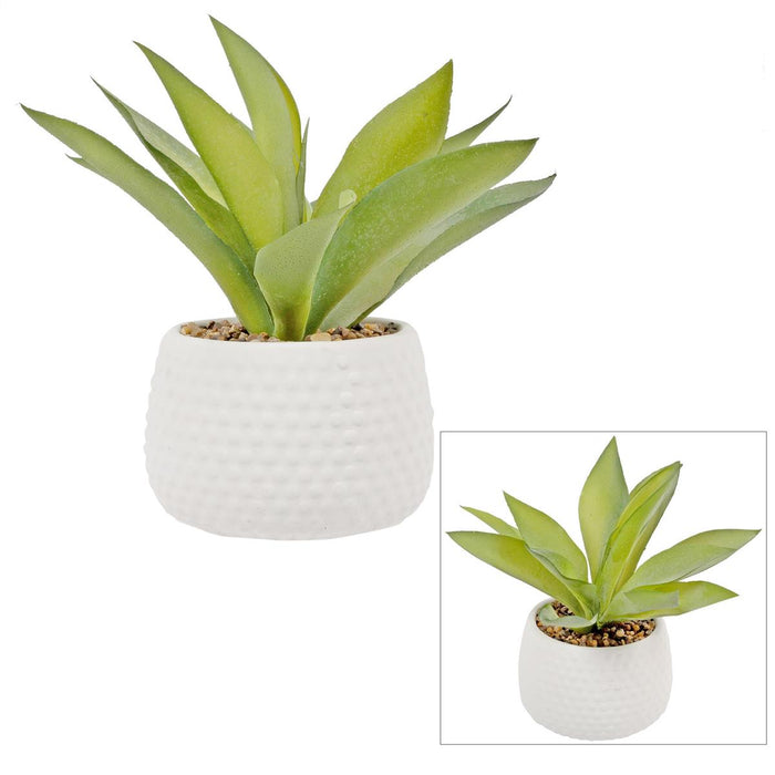 ARTIFICIAL PLANT IN CEMENT POT