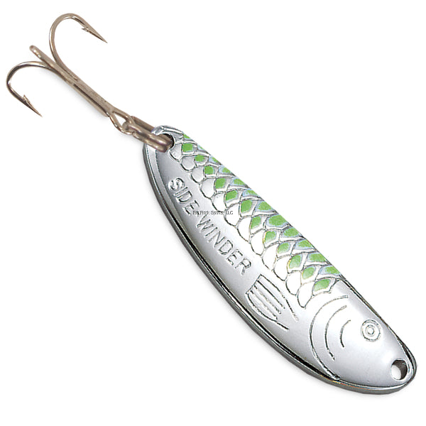 ACME SIDEWINDER SPOON,3",1/2OZ,NICKEL & CHARTREUSE