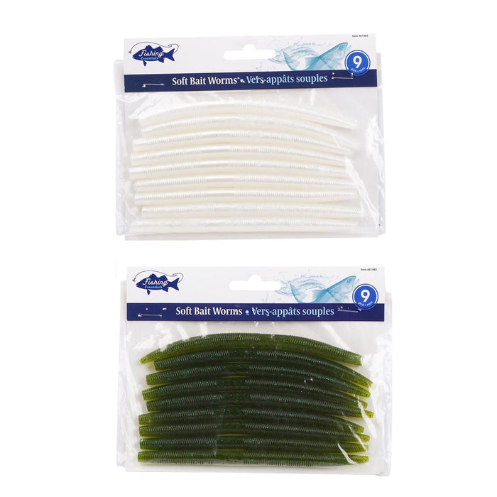SOFT BAIT WORMS  9PC