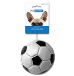 SQUEAKY DOG TOY SOCCER BALL