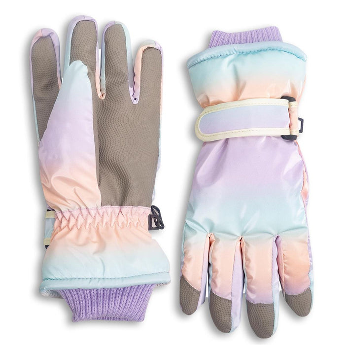 GIRLS  RAINBOW SKI GLOVES