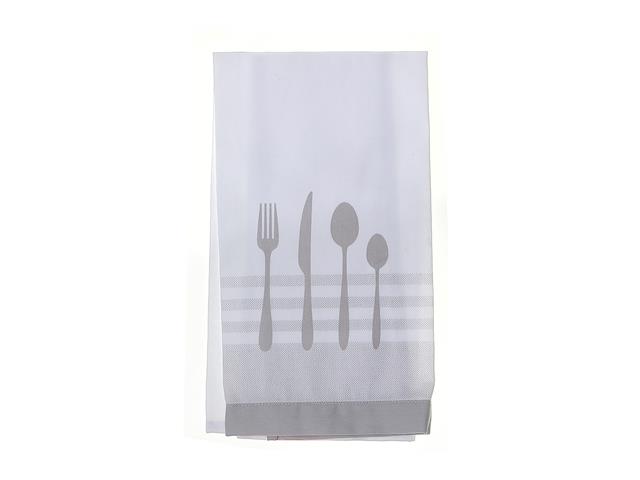 UTENSIL FRONT STITCHED TEA TOWEL