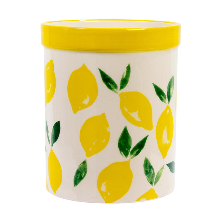 LEMONS UTENSILS HOLDER CERAMIC