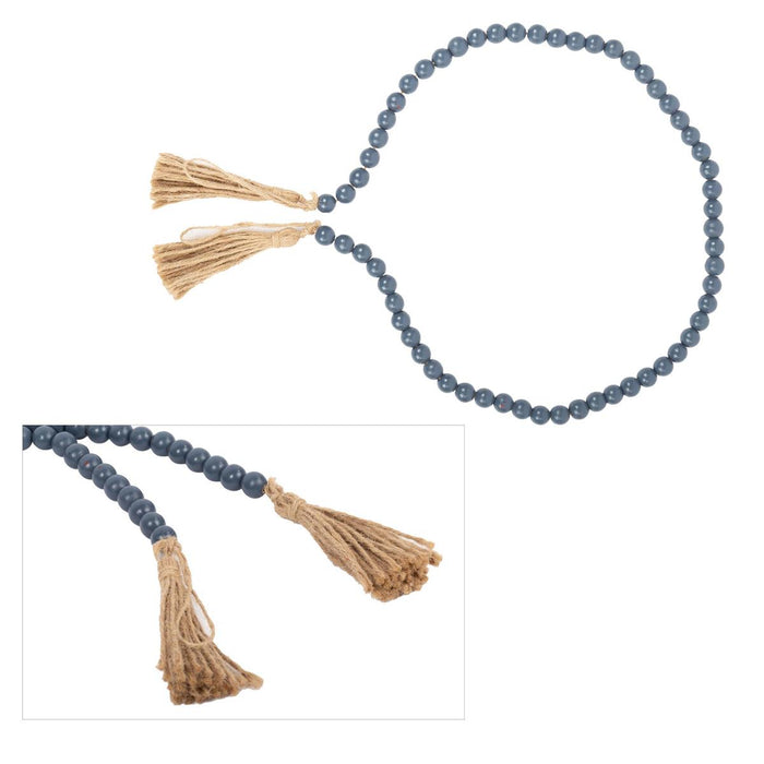 WOOD DEAD GARLAND TASSELS NAVY