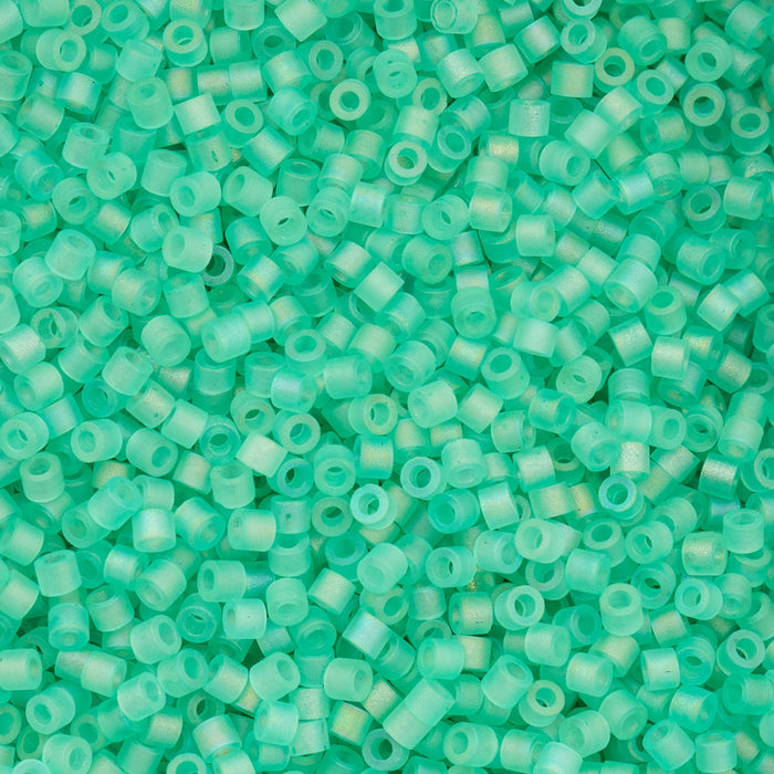 Close-up of turquoise glass beads