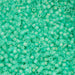 Close-up of turquoise glass beads