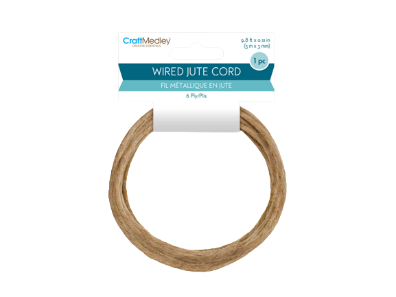 WIRED JUTE CORD- 6PLY