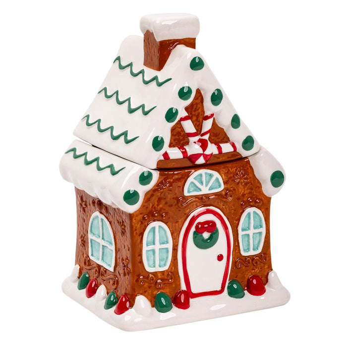 CHRISTMAS GINGERBREAD HOUSE COOKIE JAR