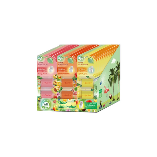Box of Odor Eliminator with colorful packaging on a white background