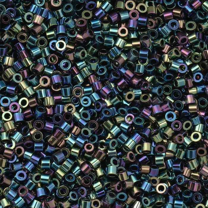 Multicolored beads scattered in a pattern