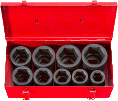 3/4IN DRIVE 9PC SAE IMPACT DEEP SOCKET SET