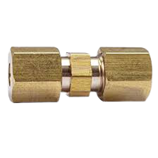 BRASS FITTING 5/16IN COMPRESSION UNION 1/PK SUPP. /10