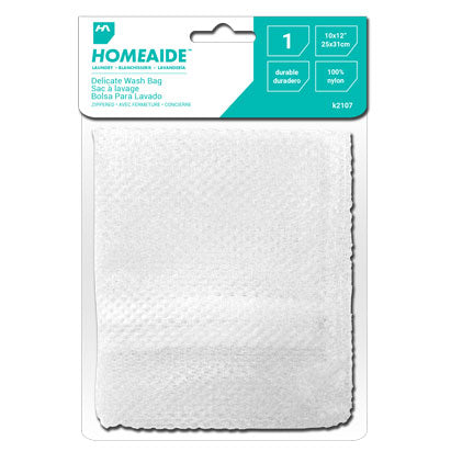 DELICATE WASH BAG ZIPPERED 10'' X 12''