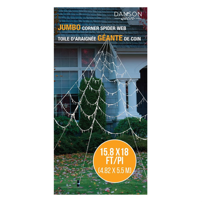 JUMBO CORNER SPIDER WEB 15.8ft(480cm) X 18ft(550cm)