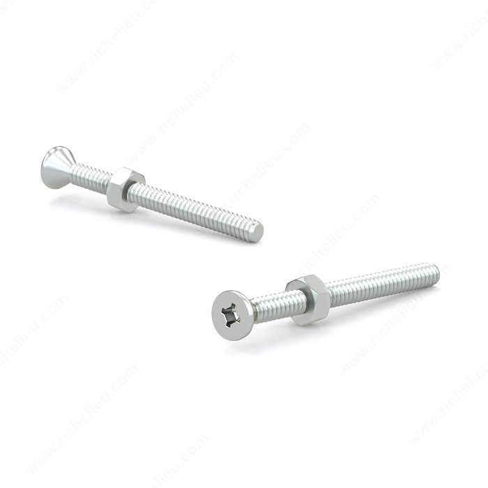 10-24 MACHINE SCREW WITH NUT FLAT HEAD