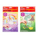 Two packages of Kids' Kraft bead art kits featuring a unicorn and dinosaur design.