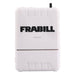 White fishing float with 'Frabill' branding on a white background