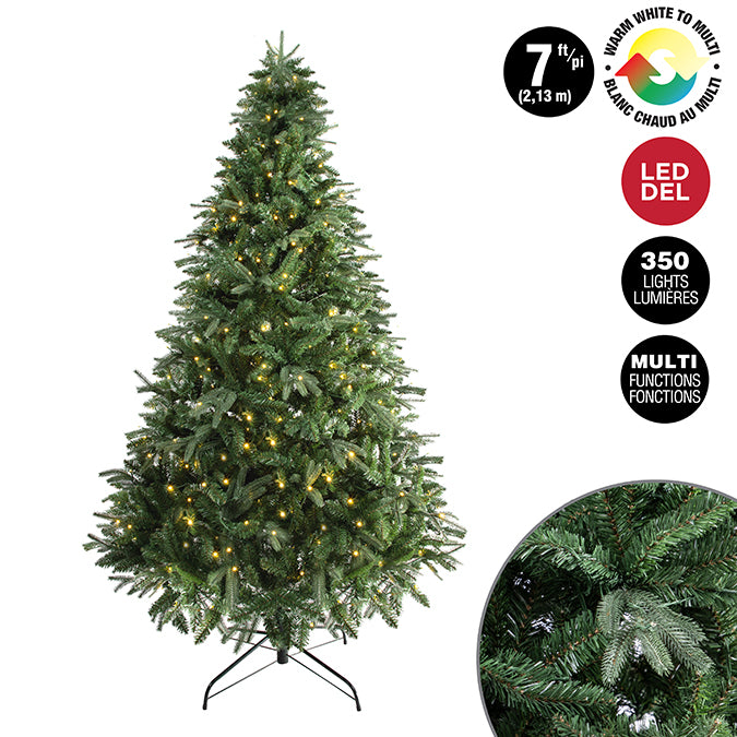 2.13M PRELIT PE/PVC PINE TREE LED LIGHT