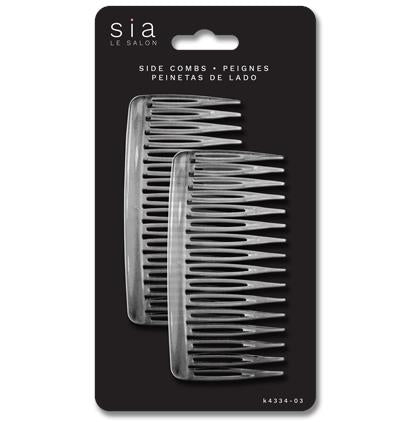 SIDE COMBS CLEAR 2 PCS