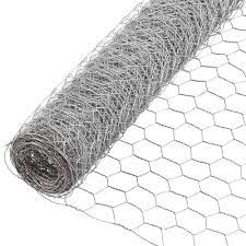 CHICKEN WIRE, 50FT, 72IN, 20 GA, HEX MESH 2IN, GAL
