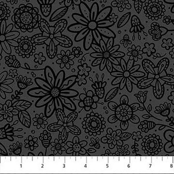 100% COTTON FABRIC - BASICALLY BLACK & WHITE 2