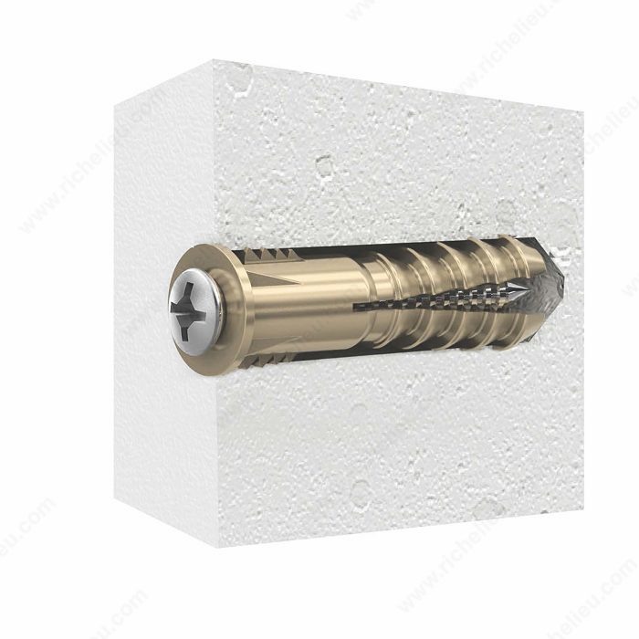 RELIABLE PLASTIC RIBBED 1-1/4IN L ANCHOR