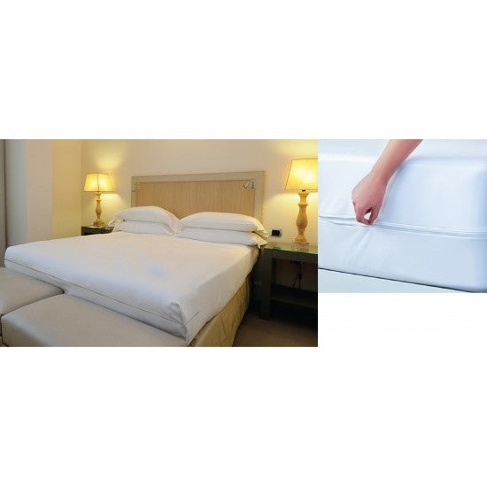VINYL ZIPPERED WATERPROOF MATTRESS PROTECTOR